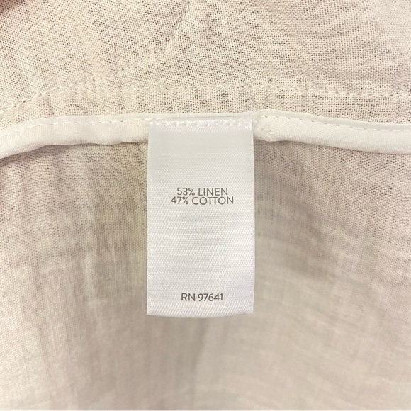 J.Jill Blazer Jacket Linen Blend Henna Plaid Lined Harper Sz M - Picture 10 of 13